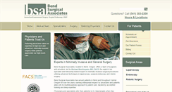 Desktop Screenshot of bendsurgicalassociates.com